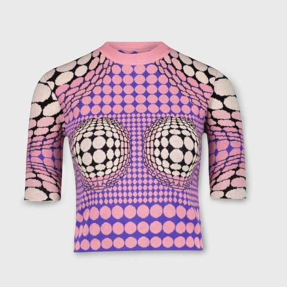 Paco Rabanne Tops - Authentic Paco Rabanne Psychedelic Crop Top